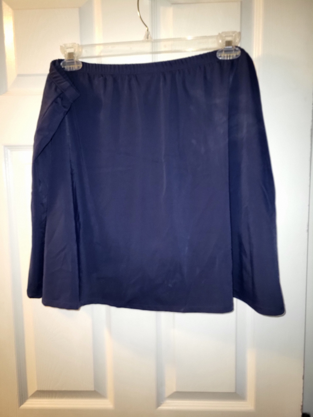 Women's ROAMANS Slightly Used Navy Blue Elastic Waist Swimskirt - Picture 2 of 6
